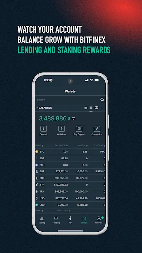 Bitfinex: Trade Digital Assets 软件截图