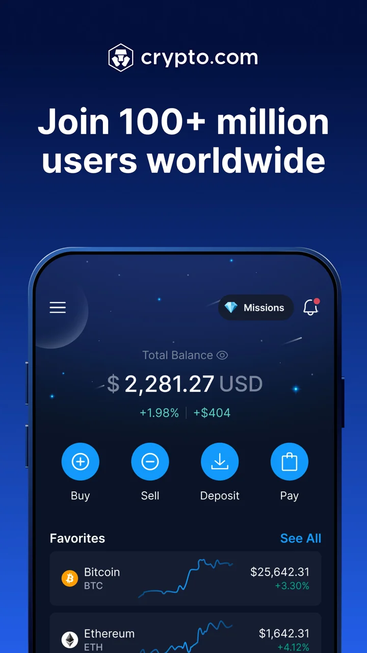 Crypto.com: Buy BTC, ETH & CRO 软件截图