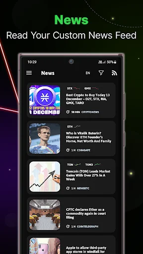 The Crypto App: News & Alerts 软件截图