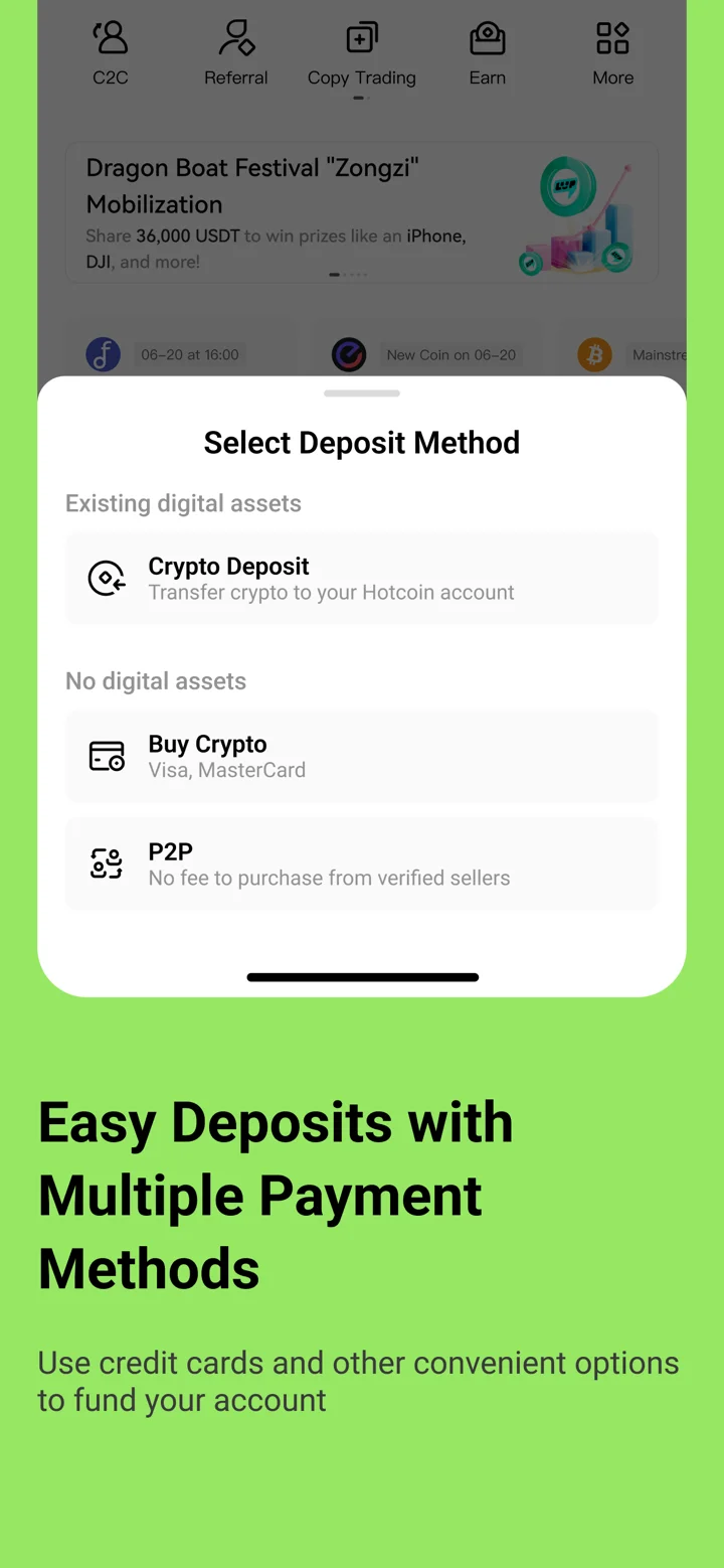 Hotcoin: Buy Bitcoin | Crypto 软件截图
