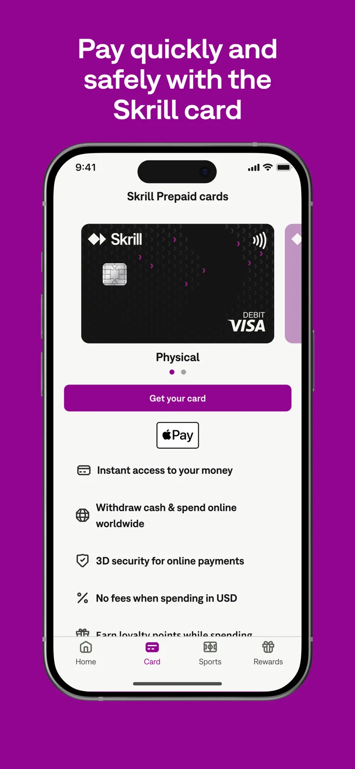 Skrill - Pay & Transfer Money 软件截图