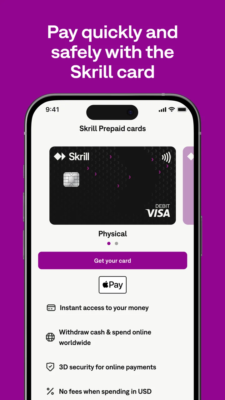 Skrill - Pay & Transfer Money 软件截图
