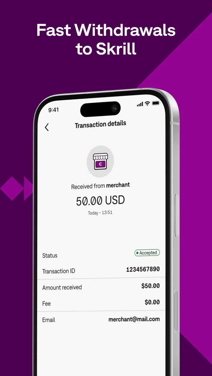 Skrill - Pay & Transfer Money 软件截图