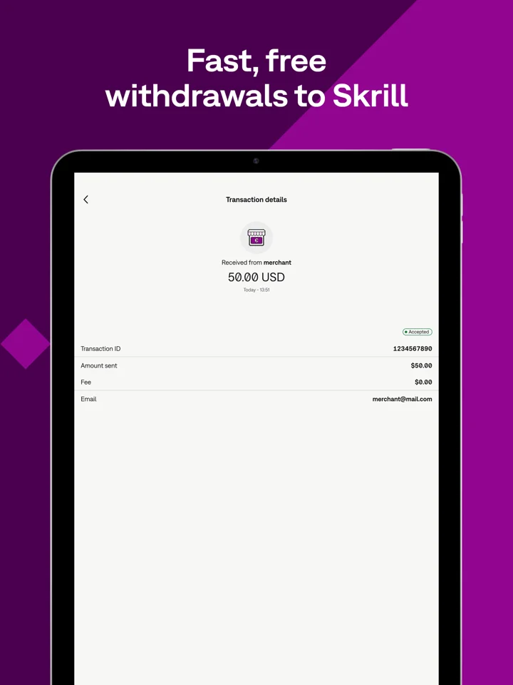 Skrill - Pay & Transfer Money 软件截图