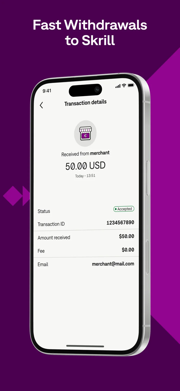 Skrill - Pay & Transfer Money 软件截图