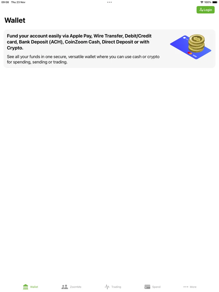 CoinZoom Buy, Spend, Send BTC 软件截图