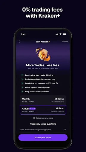 Kraken: Buy Crypto & Stocks 软件截图