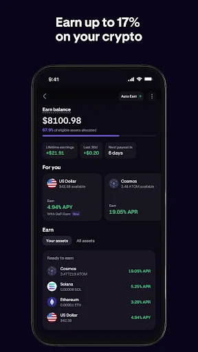 Kraken: Buy Crypto & Stocks 软件截图