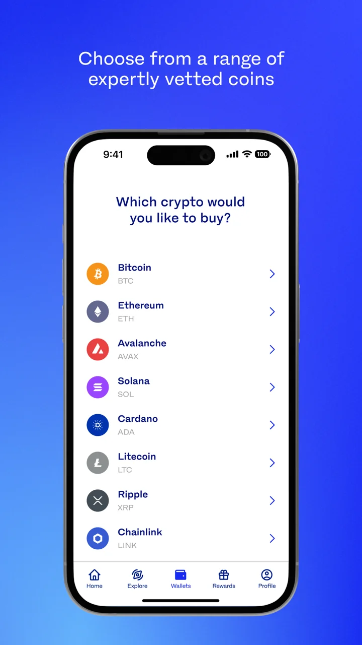 Luno: Buy Crypto and US Stocks 软件截图