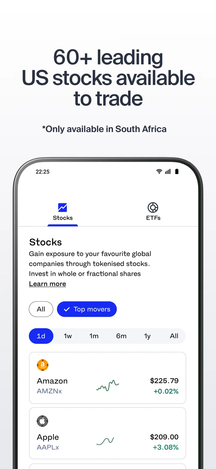 Luno: Buy Crypto and US Stocks 软件截图