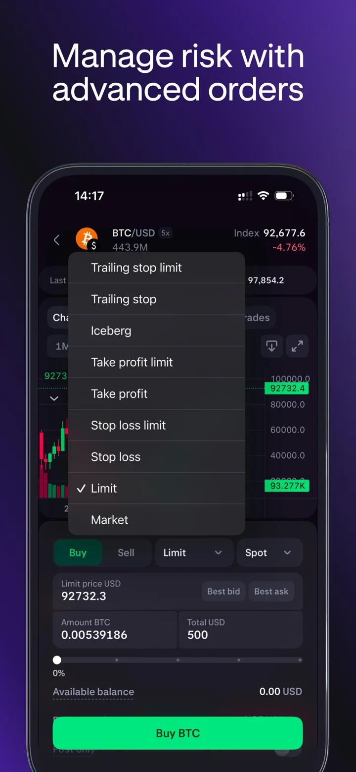Kraken Pro: Advanced Trading 软件截图