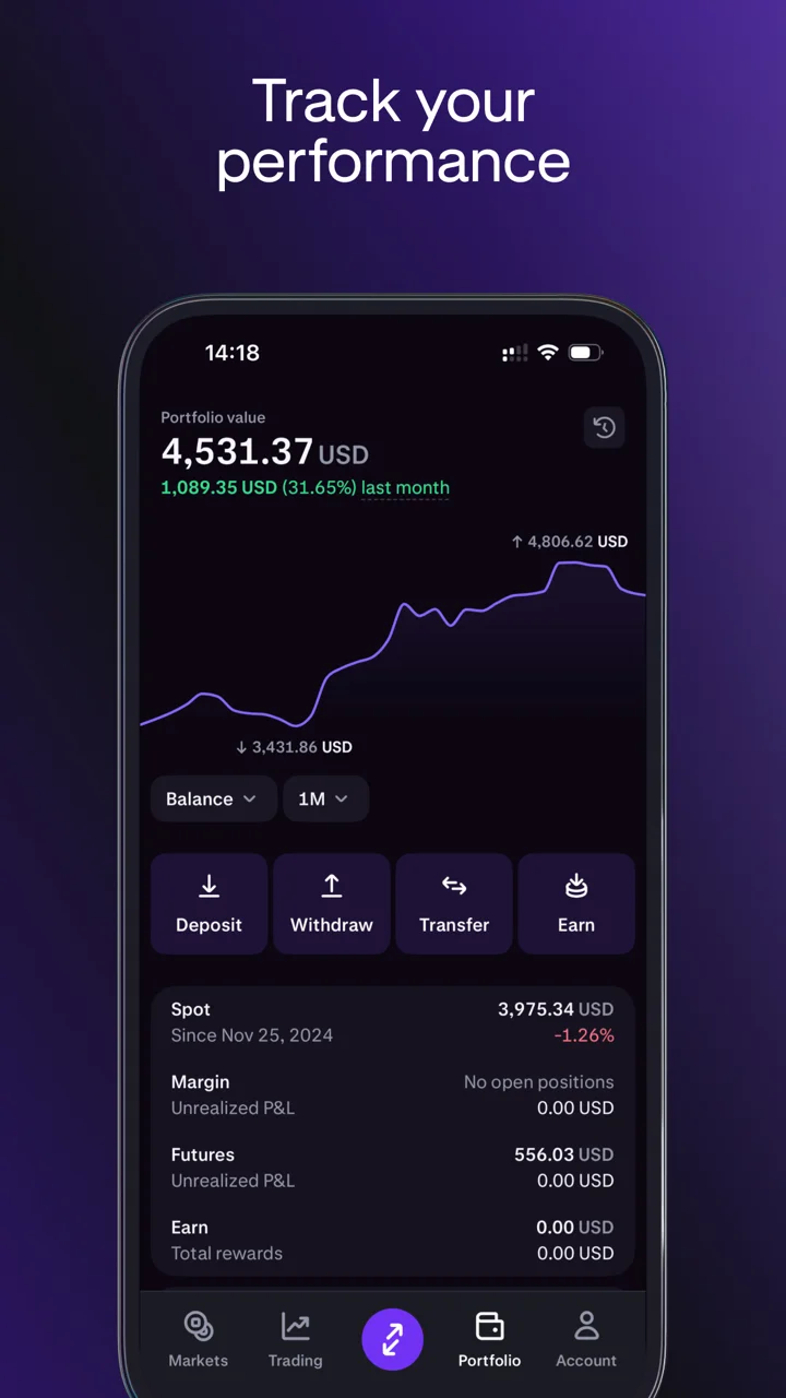 Kraken Pro: Advanced Trading 软件截图