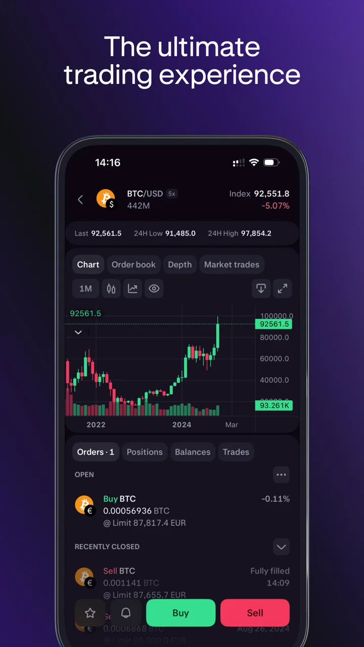 Kraken Pro: Advanced Trading 软件截图