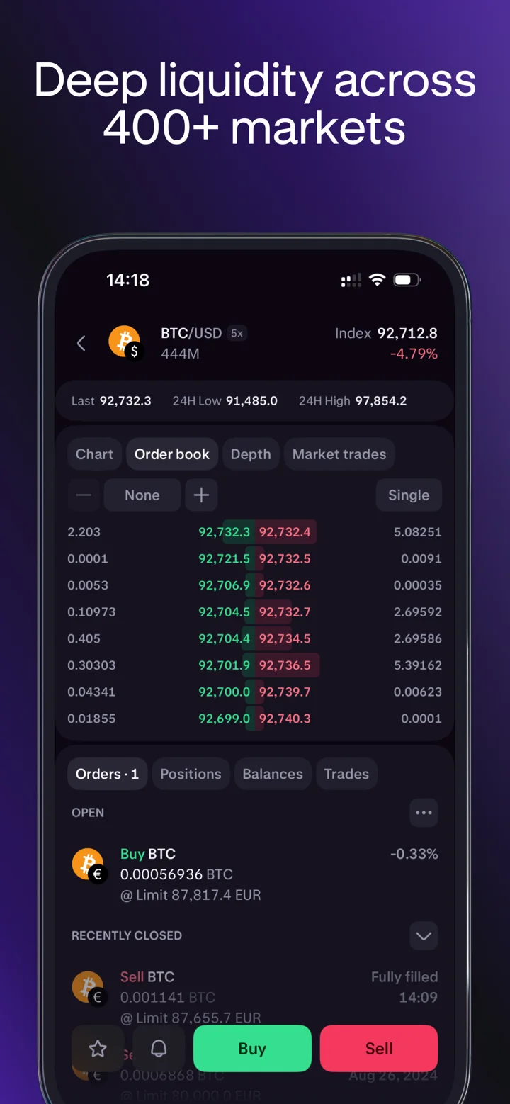 Kraken Pro: Advanced Trading 软件截图