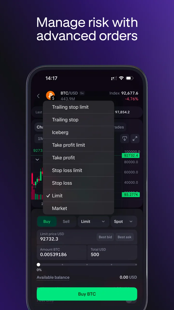 Kraken Pro: Advanced Trading 软件截图