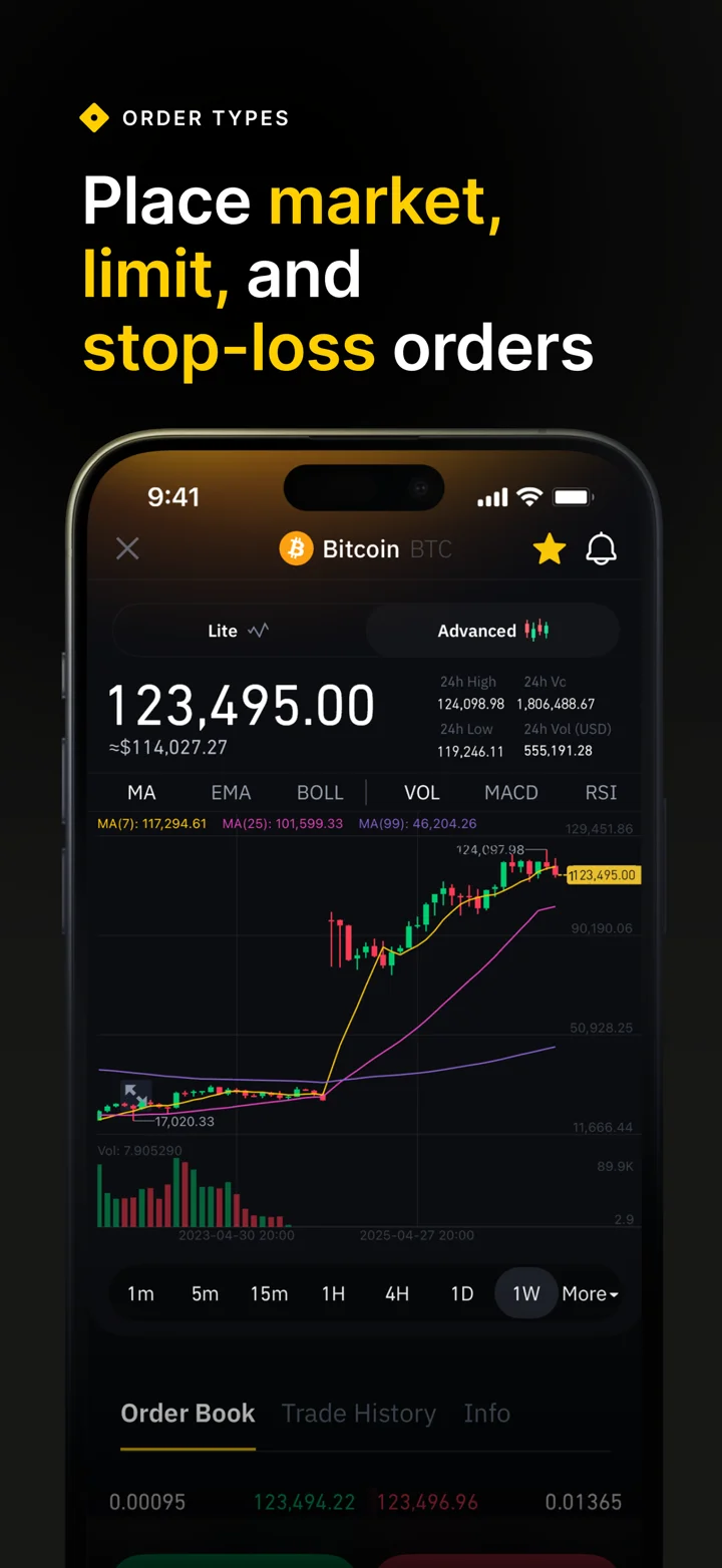 Binance.US: Buy BTC & Crypto 软件截图