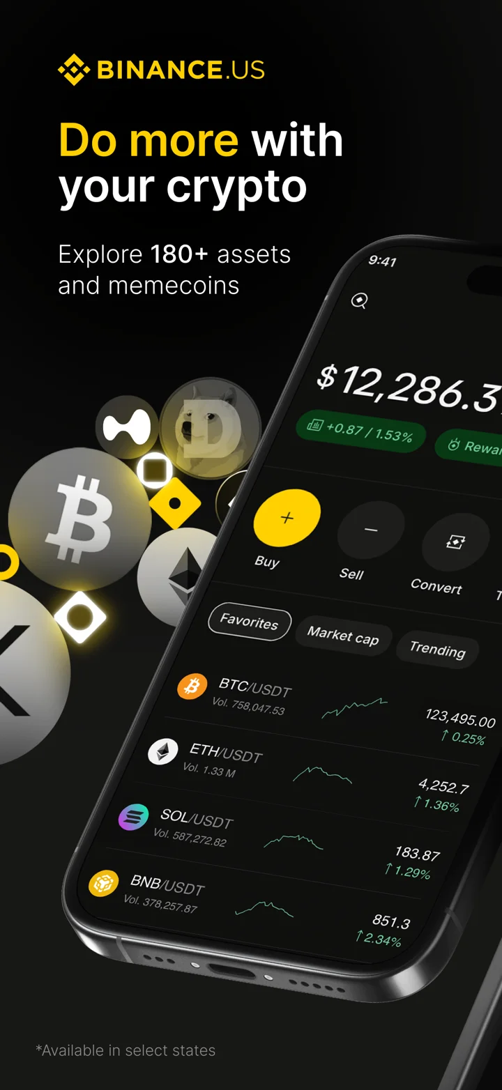 Binance.US: Buy BTC & Crypto 软件截图
