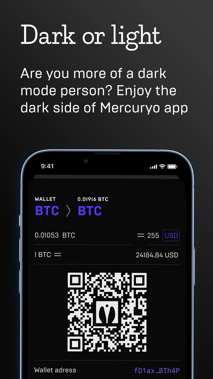 Mercuryo Bitcoin Cryptowallet 软件截图