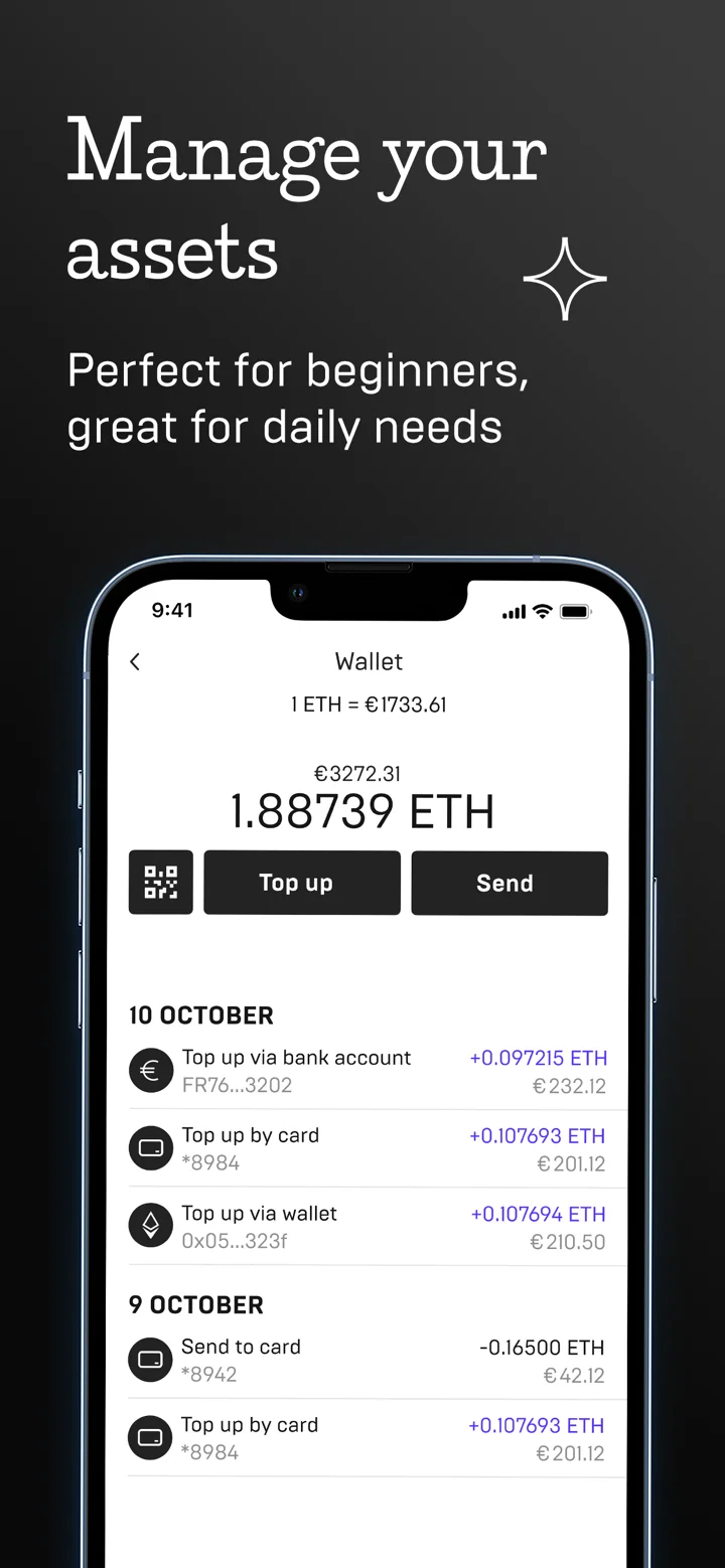 Mercuryo Bitcoin Cryptowallet 软件截图