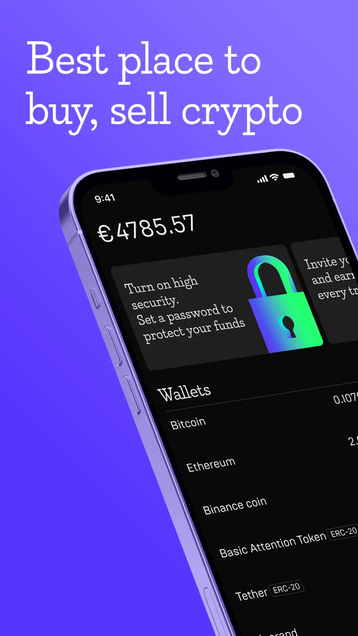 Mercuryo Bitcoin Cryptowallet 软件截图