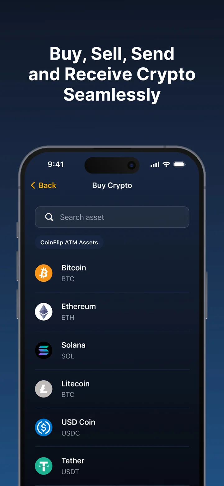 CoinFlip Crypto Wallet 软件截图