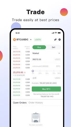 Bixin - Virtual Assets Trading 软件截图