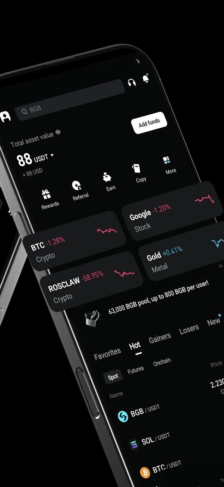 Bitget- Trade bitcoin & crypto 软件截图