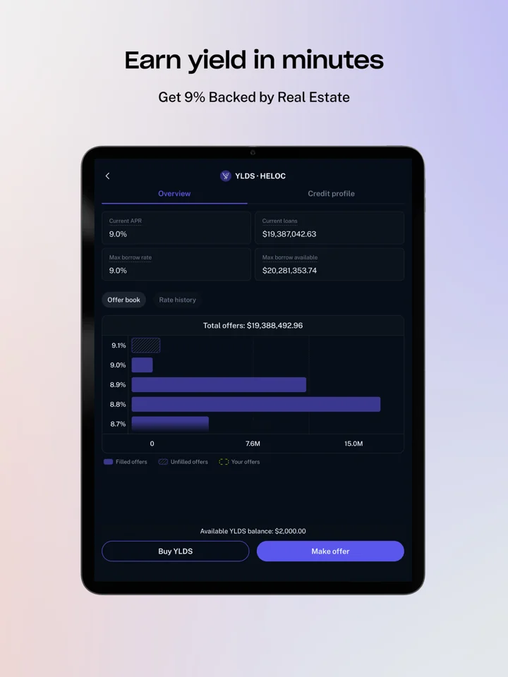 Figure Markets: Earn & Borrow 软件截图