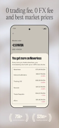 Neverless: Stocks & Crypto 软件截图