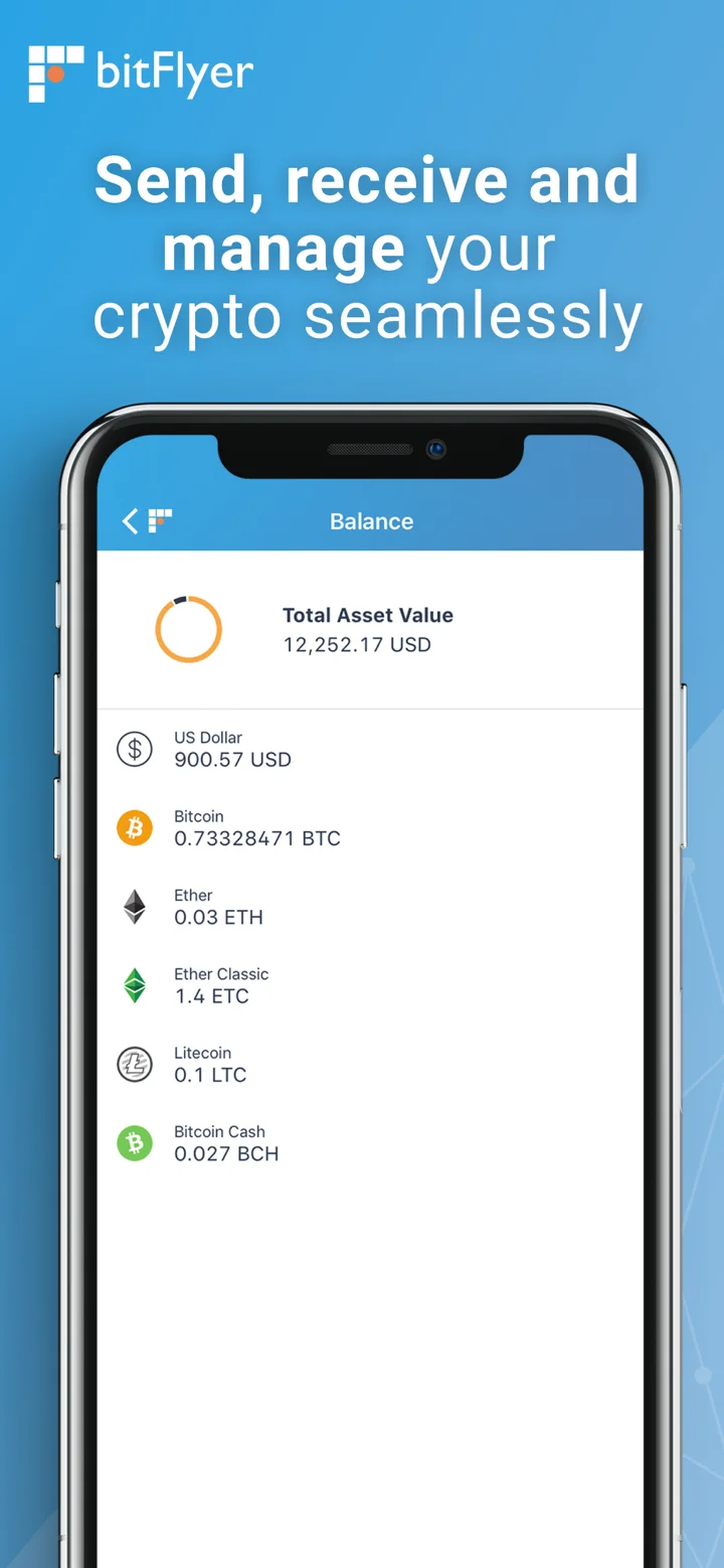 bitFlyer Crypto Exchange 软件截图