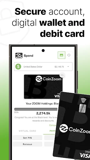CoinZoom Buy, Spend, Send BTC 软件截图