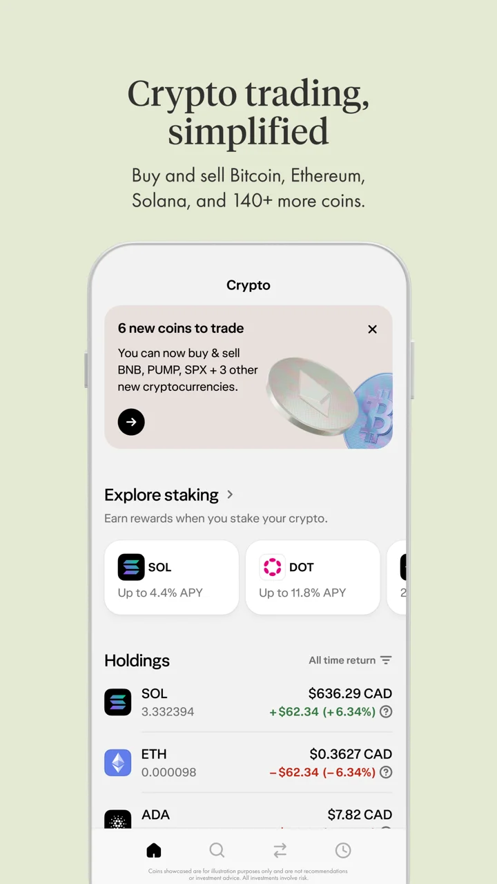 Wealthsimple 软件截图