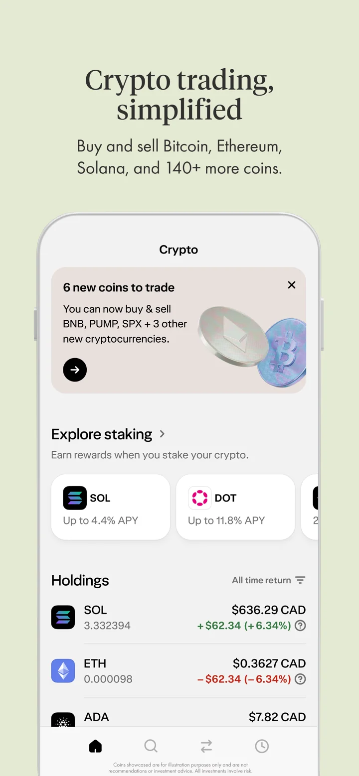 Wealthsimple 软件截图