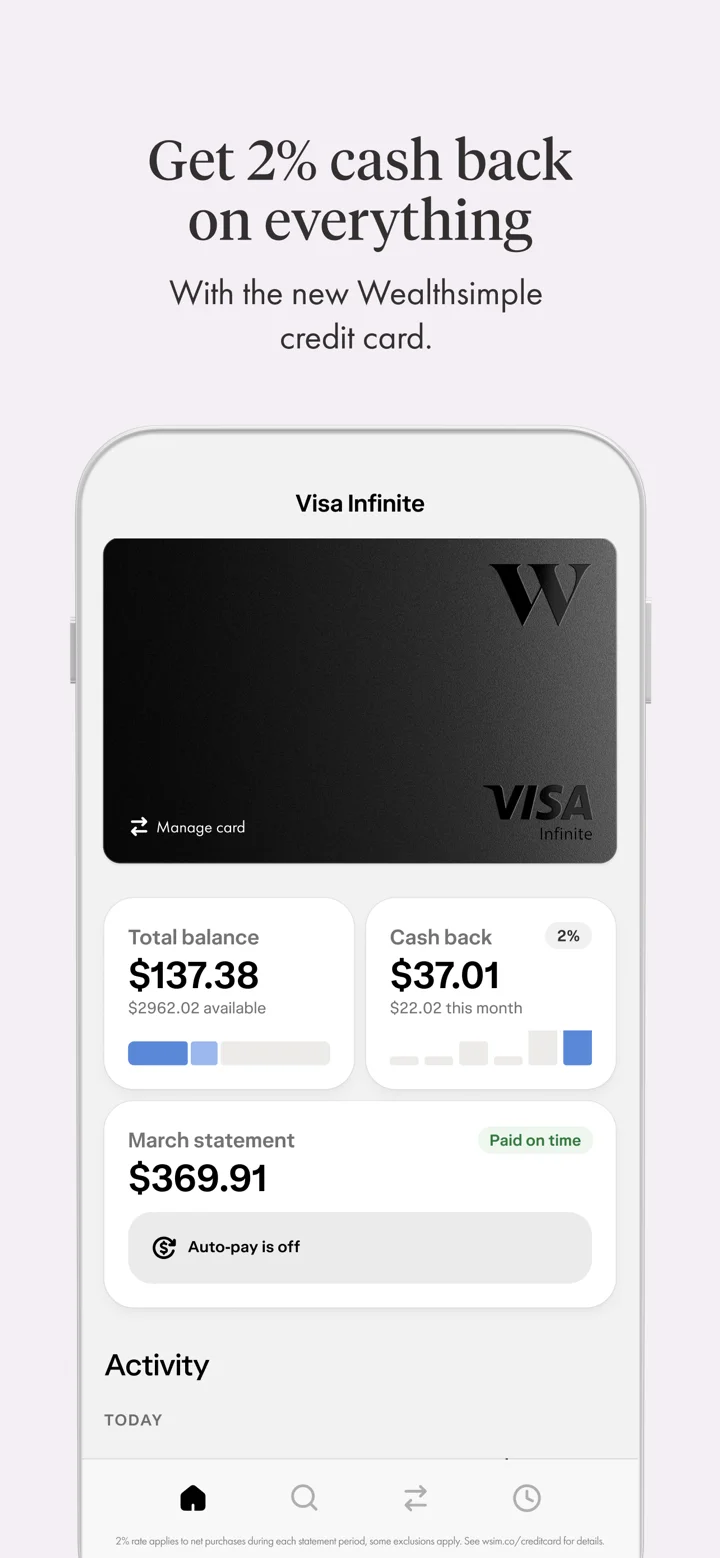 Wealthsimple 软件截图