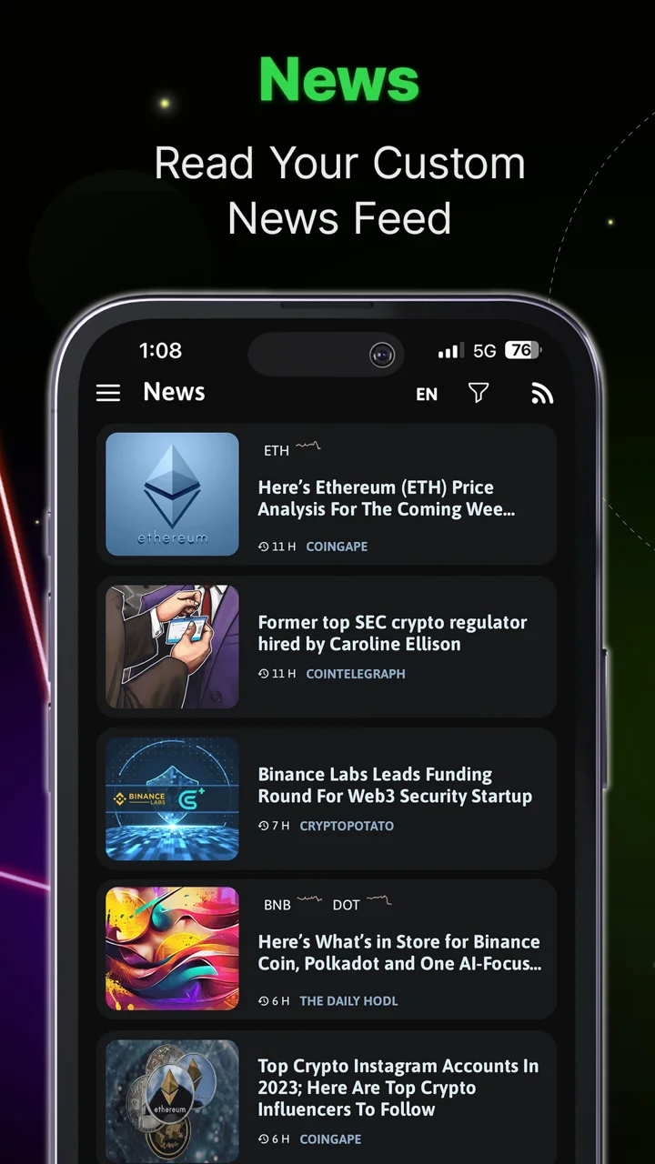 The Crypto App: News & Alerts 软件截图