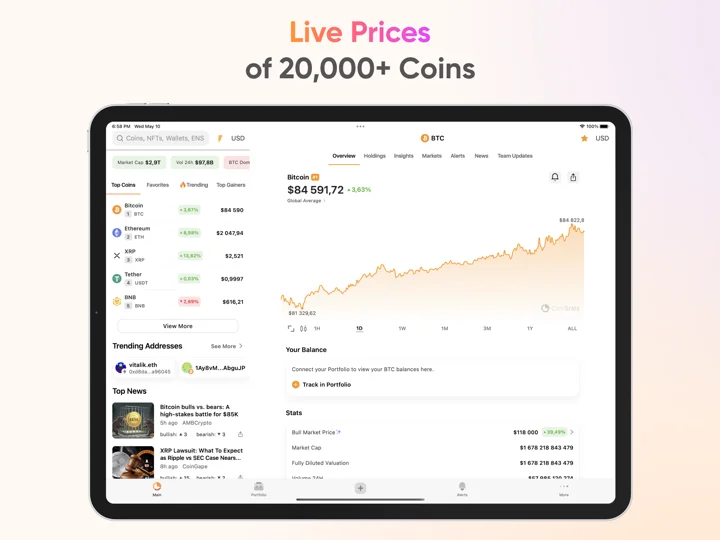 CoinStats: Crypto Portfolio 软件截图