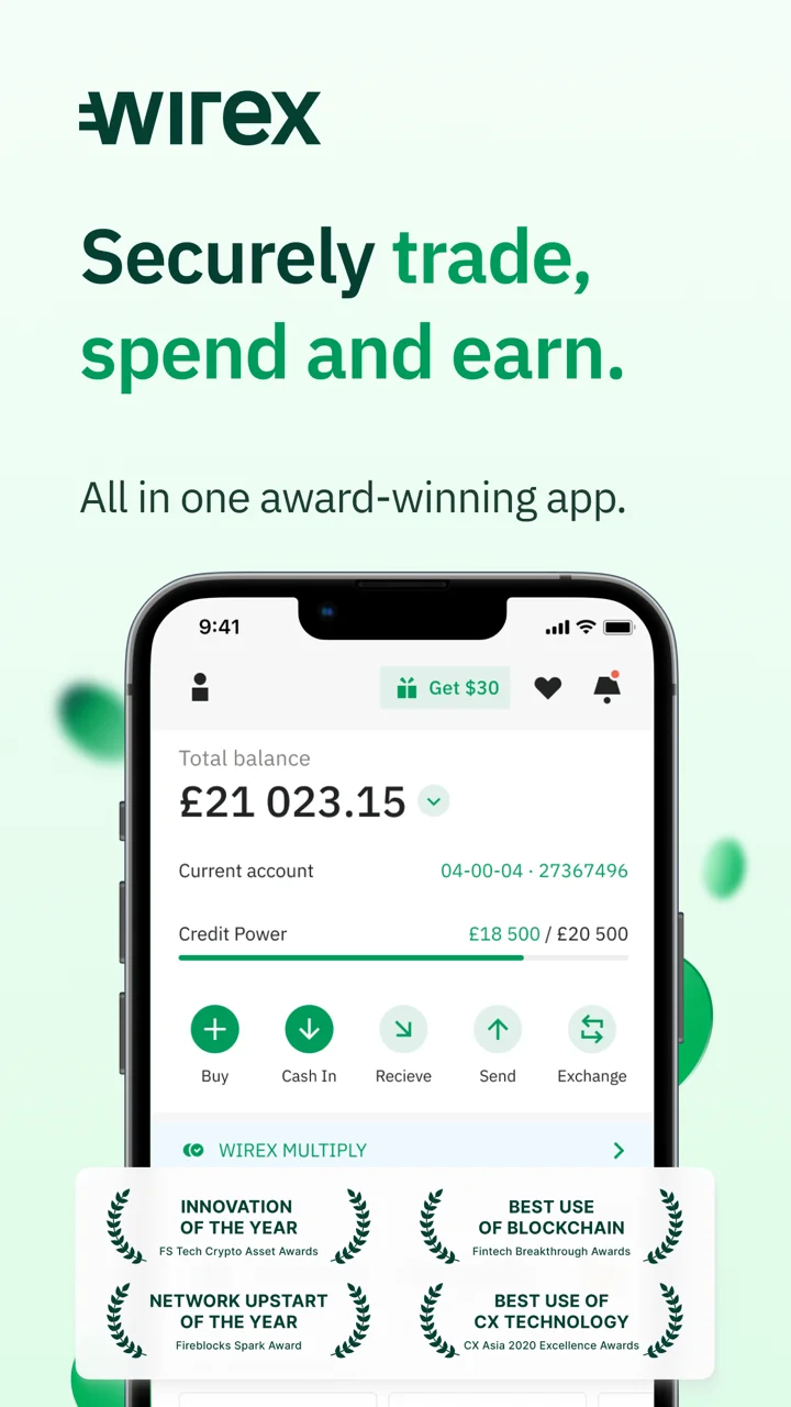 Wirex: All-In-One Trading App 软件截图