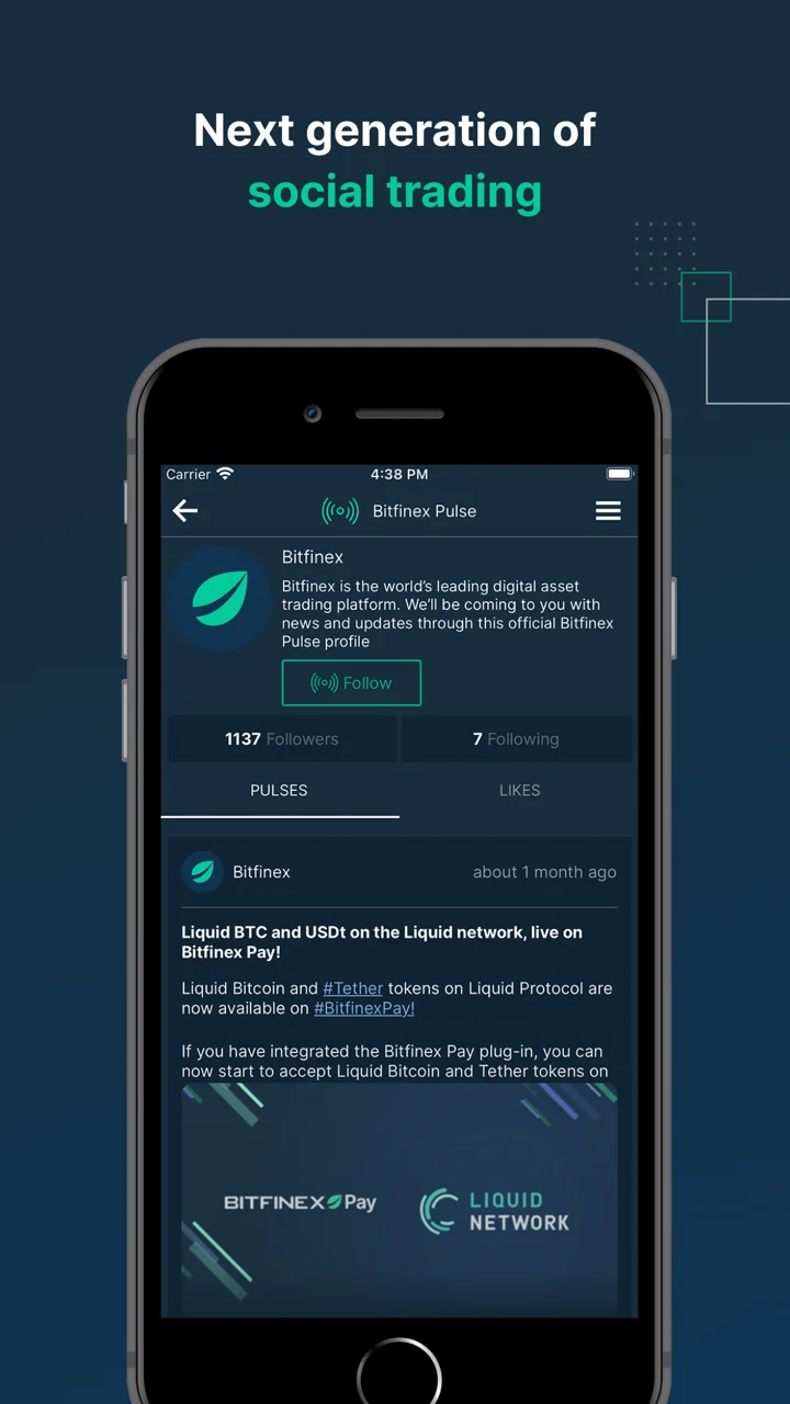 Bitfinex: Trade Digital Assets 软件截图