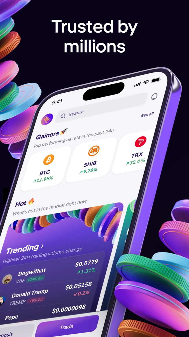 Kraken: Buy Crypto & Stocks 软件截图