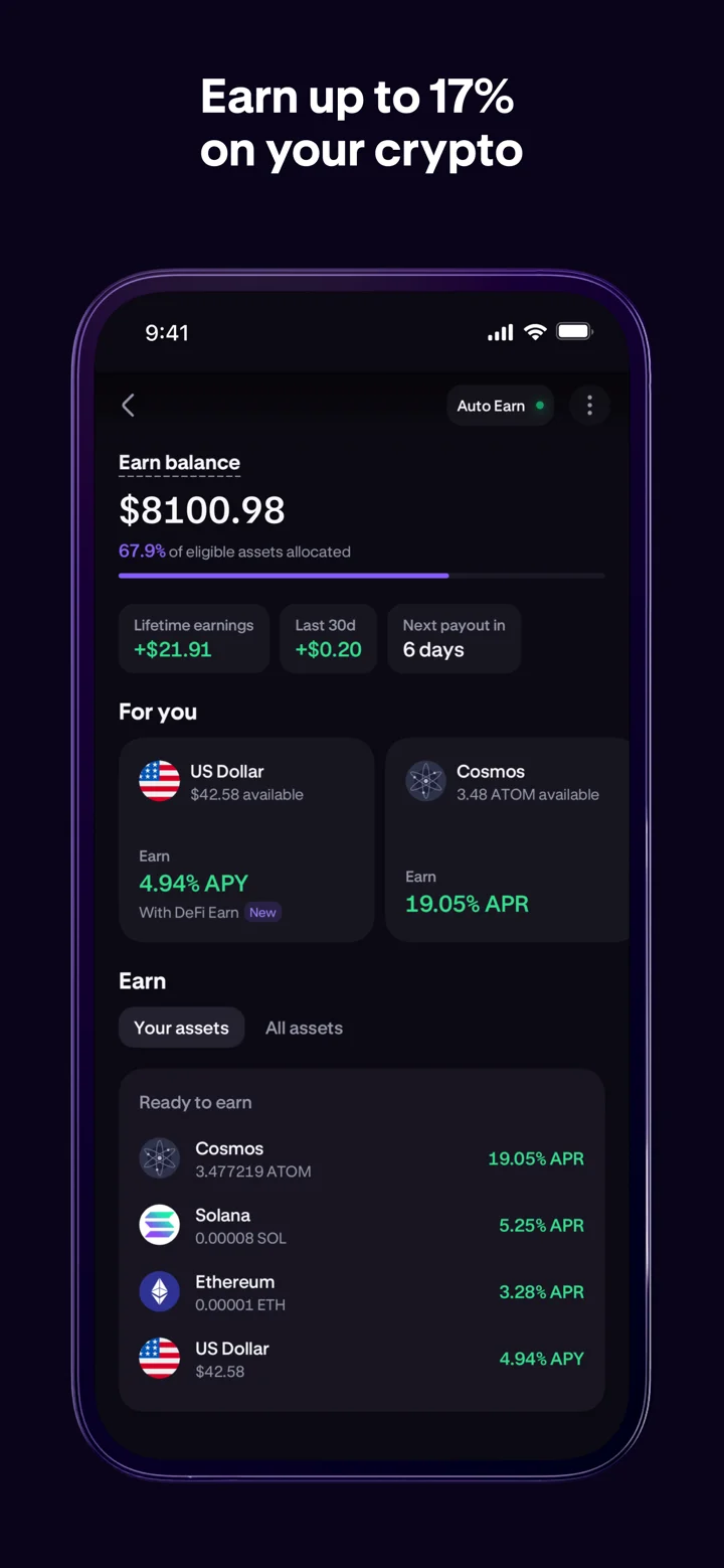 Kraken: Buy Crypto & Stocks 软件截图