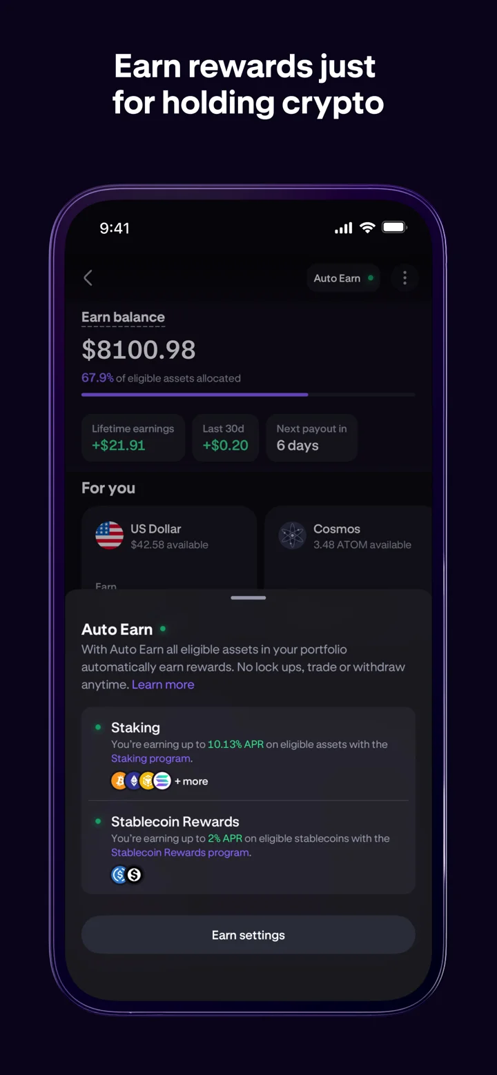 Kraken: Buy Crypto & Stocks 软件截图