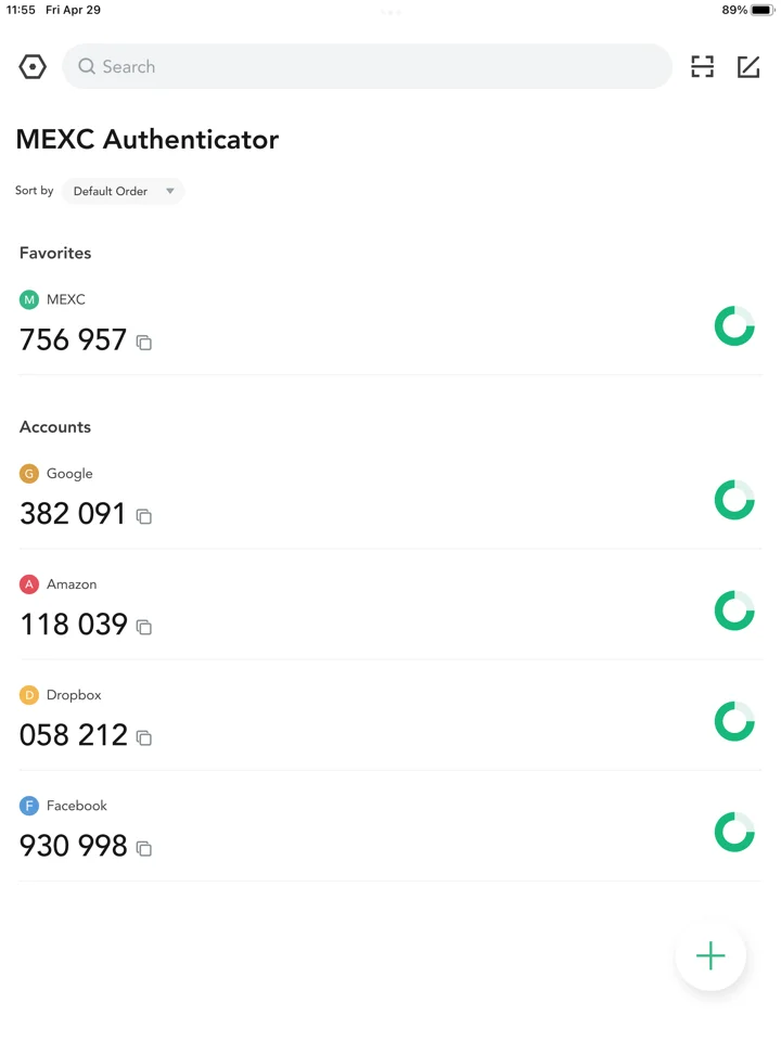 MEXC Authenticator 软件截图