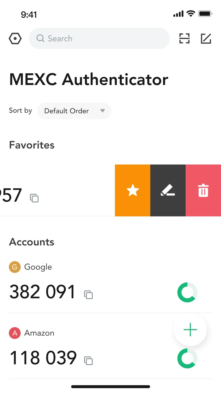 MEXC Authenticator 软件截图