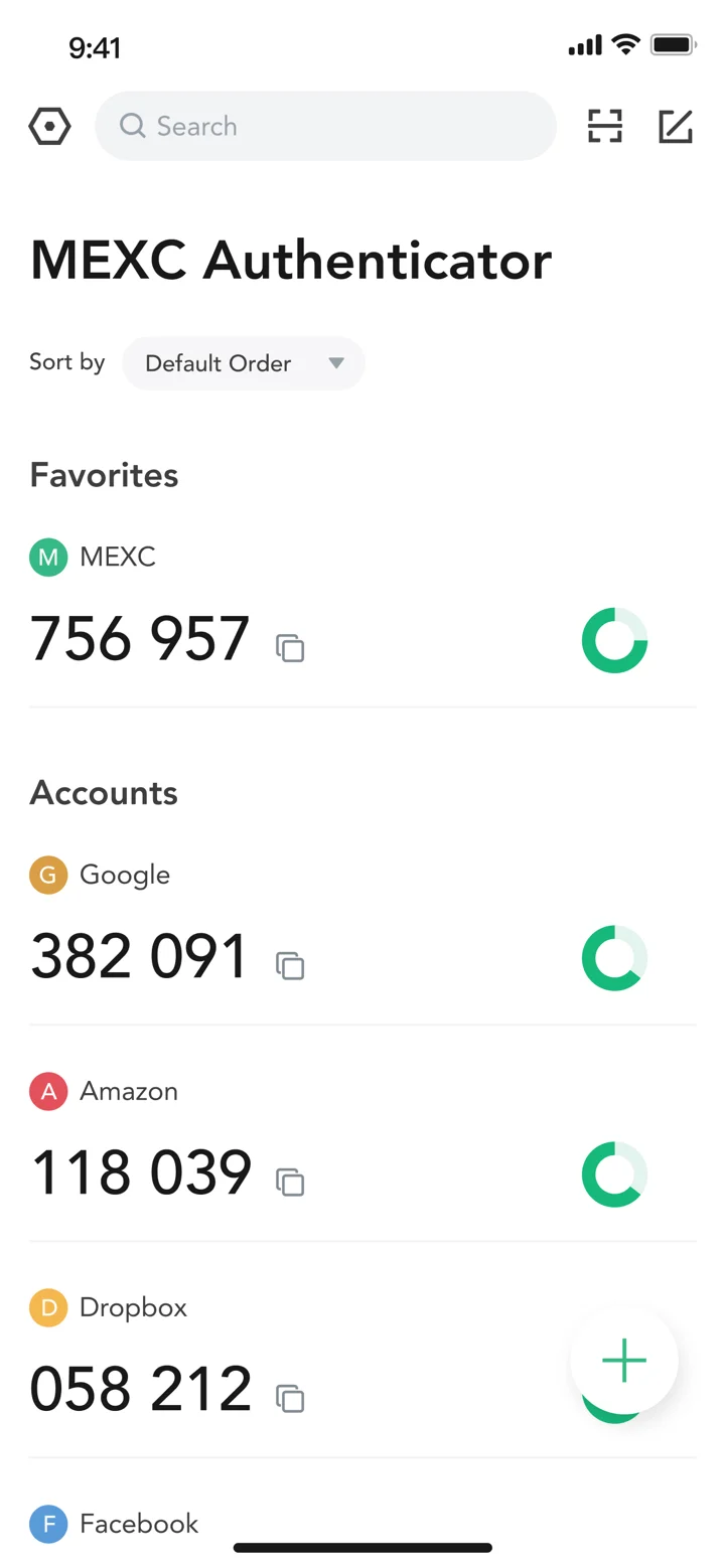 MEXC Authenticator 软件截图
