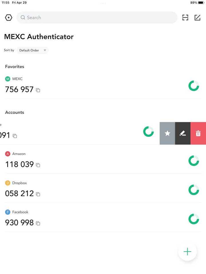MEXC Authenticator 软件截图