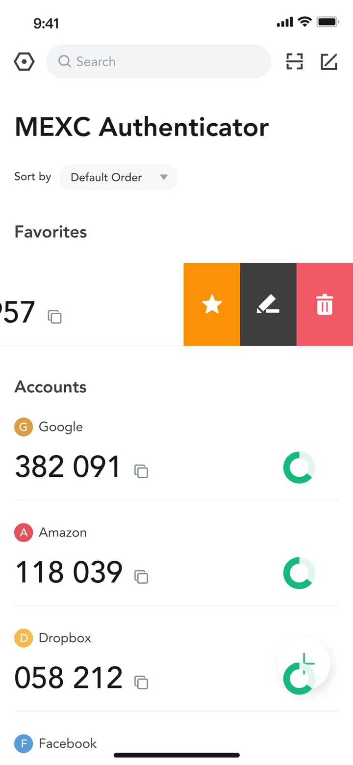 MEXC Authenticator 软件截图