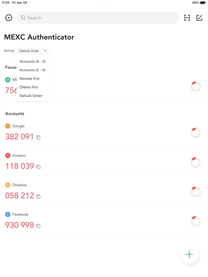 MEXC Authenticator 软件截图