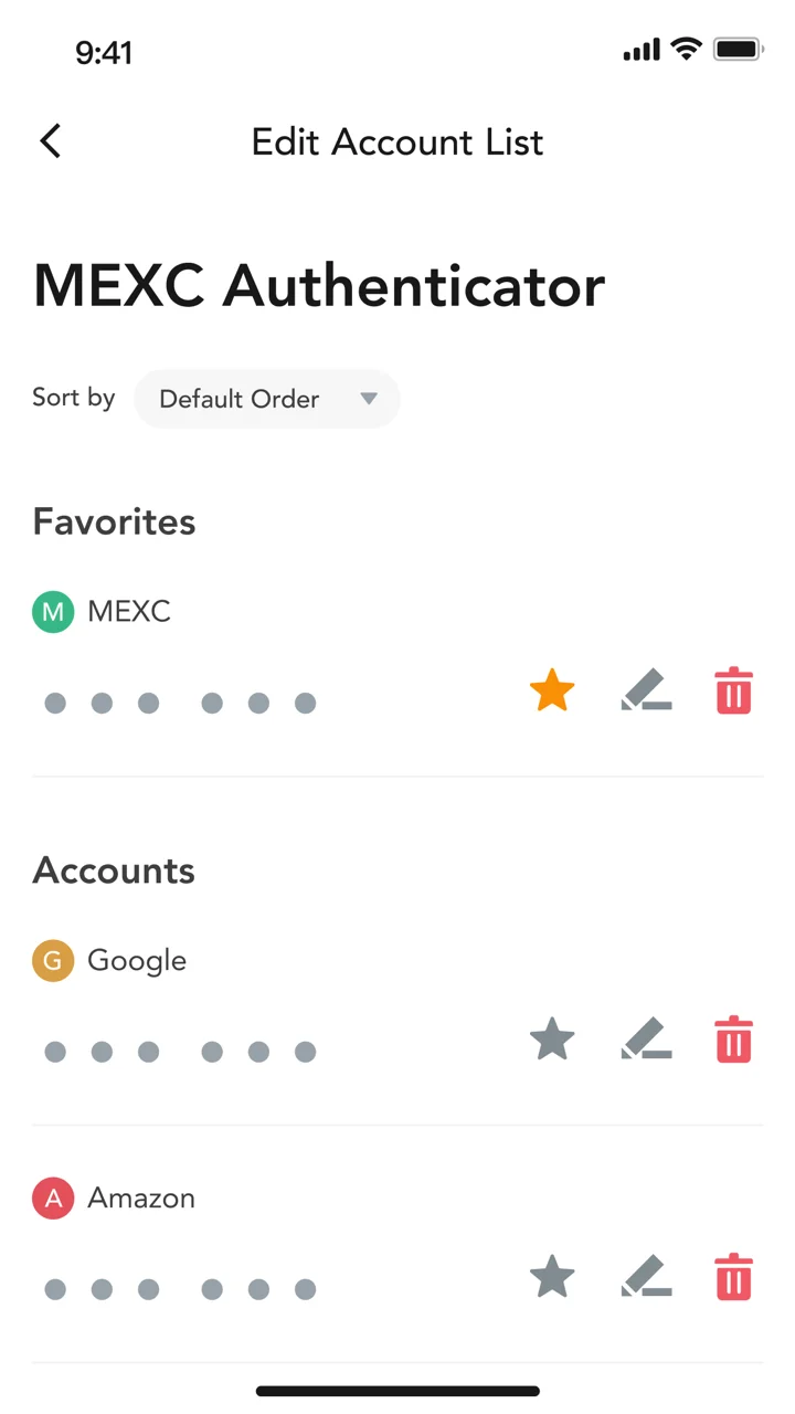 MEXC Authenticator 软件截图