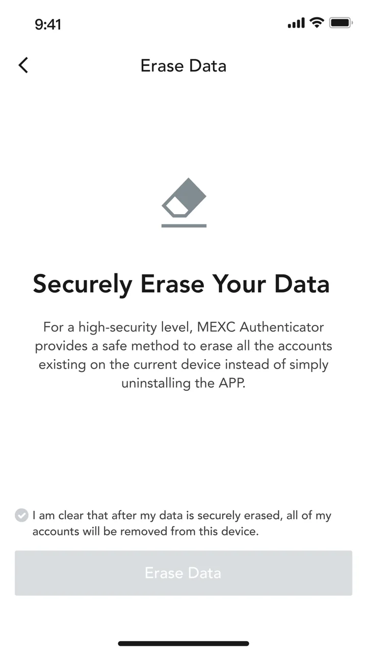 MEXC Authenticator 软件截图
