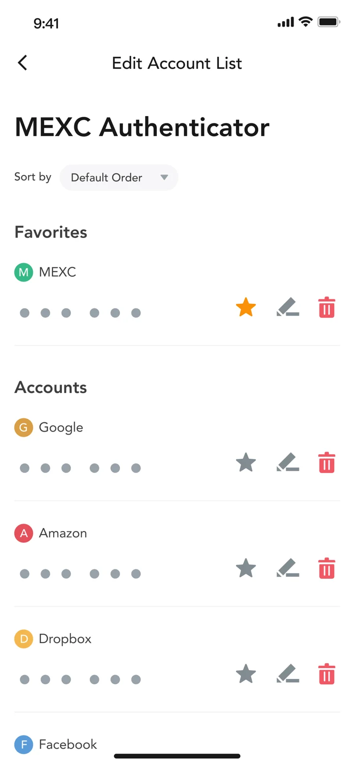 MEXC Authenticator 软件截图